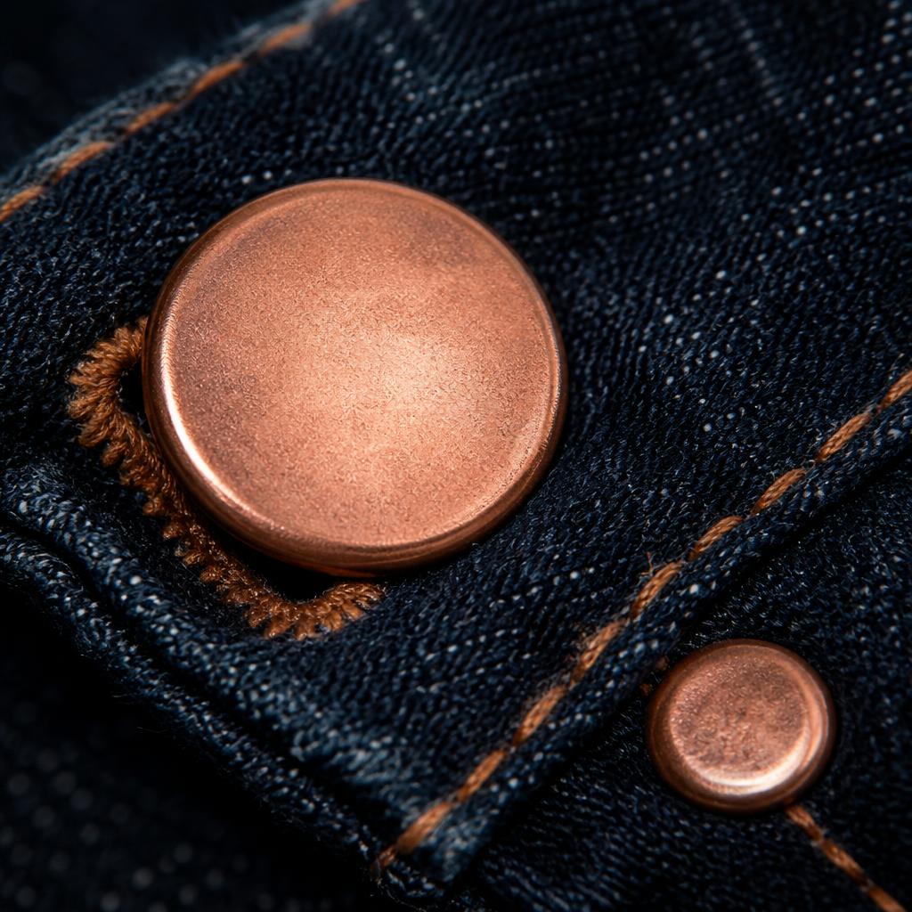 Detalle de herrajes de cobre