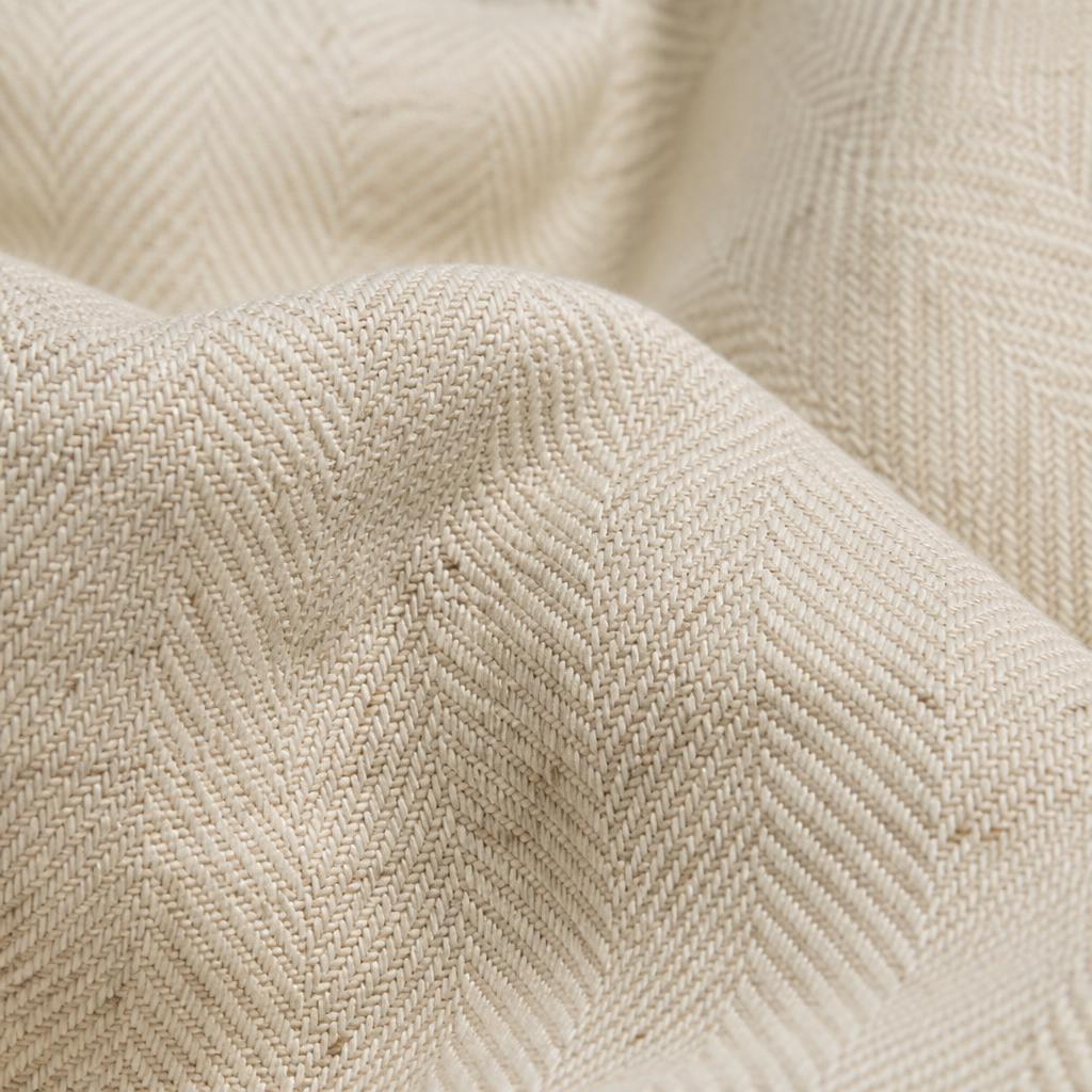 Ecru Herringbone