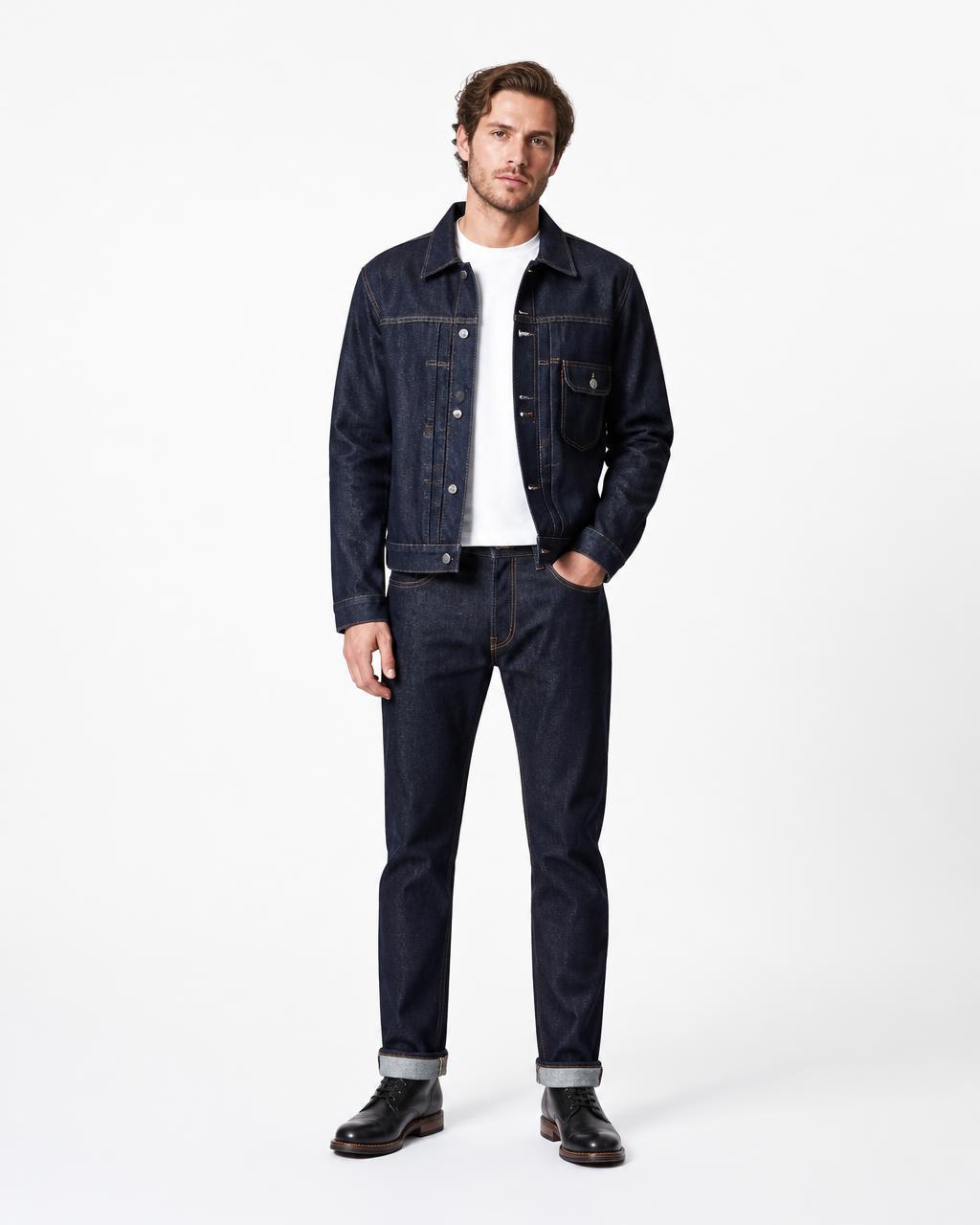 Modelo usando denim Denim Edit